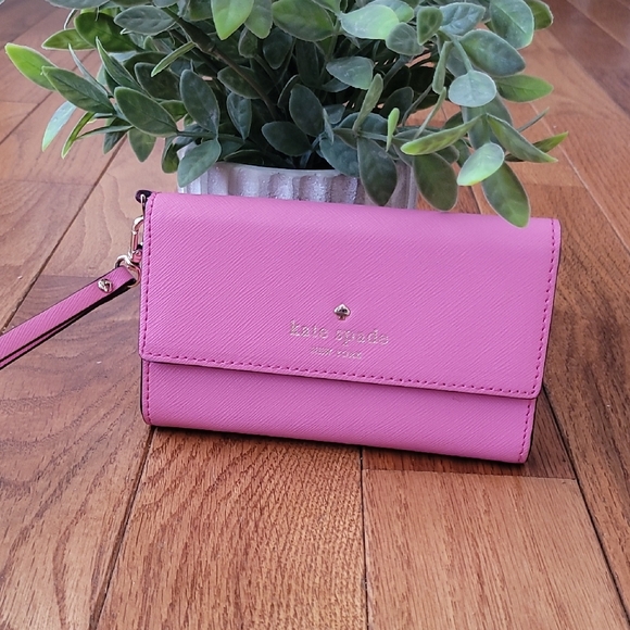 kate spade Handbags - Kate Spade Pink Phone Wallet
